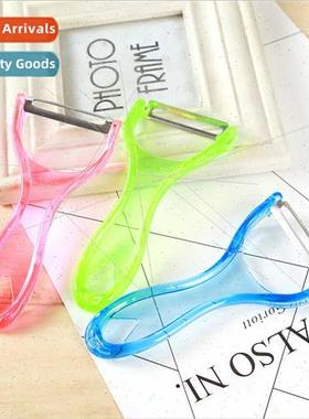 Transparent Candy Color Fru Peeler Paring Knife Crystal Peel
