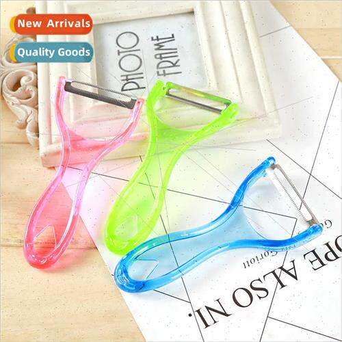 Transparent Candy Color Fru Peeler Paring Knife Crystal Peel