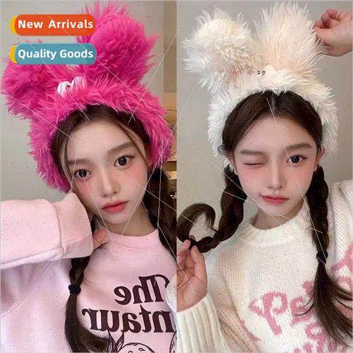 Pink ugly baby ears quirky plush hair bands hair accessories