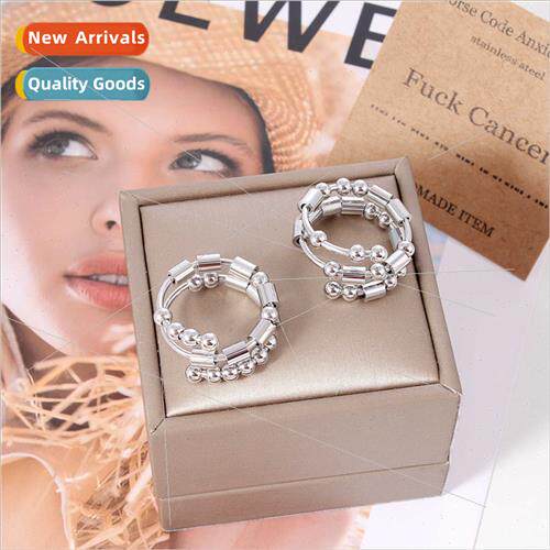 stainless steel decompression morse code ring men women fing