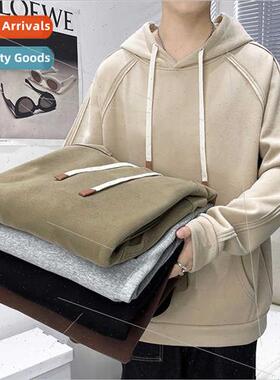 Cotton Hooded Sweatshirt Men ins Students Loose Casual Pullo