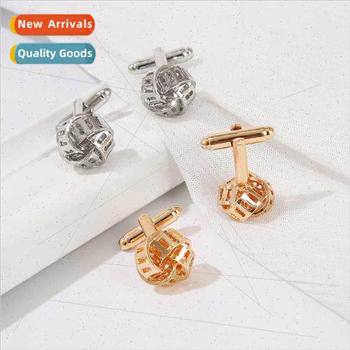 new French twist cufflinks fashion hollow tape measure shirt