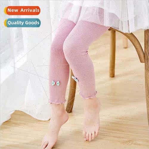 Spring Autumn thin Princess sweet bow wooden ear bottoming p