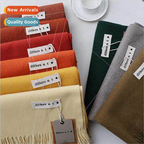 Autumn winter Korean  solid color imation cashmere scarf fem