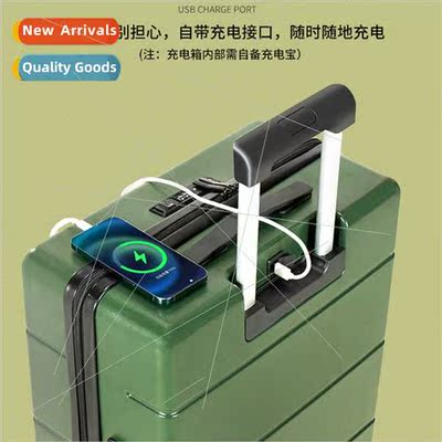 Front opening sucase rechargeable multifunctional men sturdy