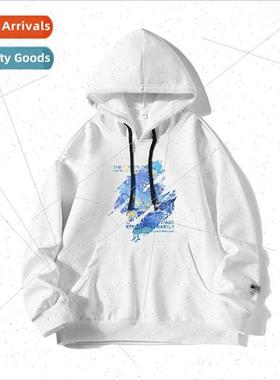 Men new sweater 2023 fall hooded loose casual fashion sweate