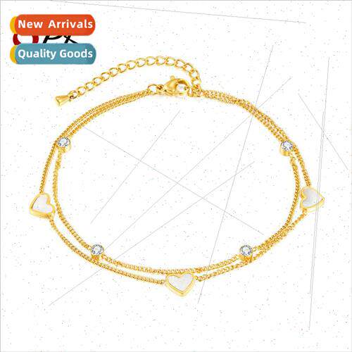 Summer tanium steel fashion ins foot jewelry niche stainless