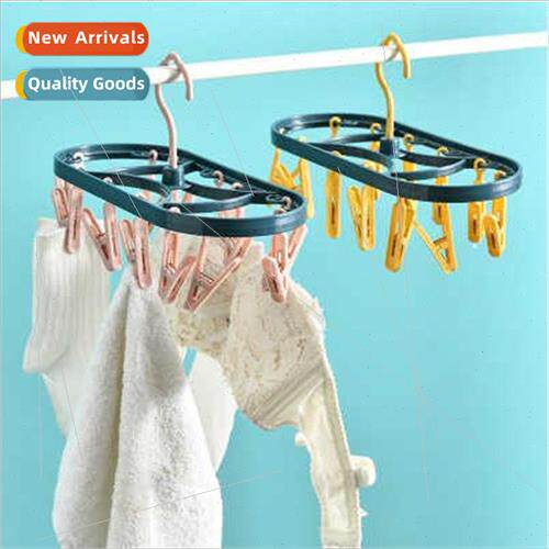 Household 12 clip hanger multifunctional drying clothes rack