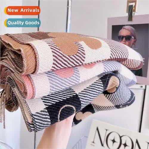 XDE imation cashmere scarf female winter 2023 new Korean  st