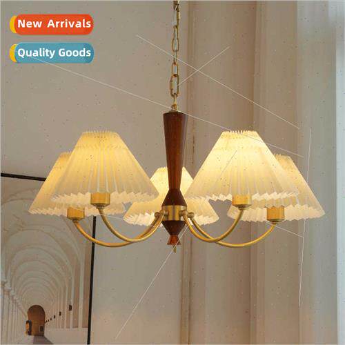 American full copper living room antique chandelier pleated