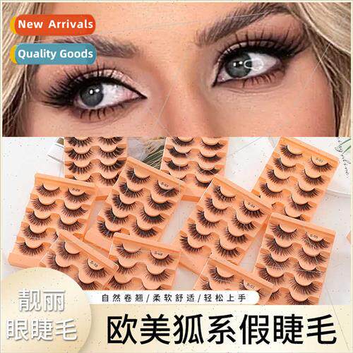 Eyelash Slant Fly Europe Fox Tie Black Stem False Eyelash gh