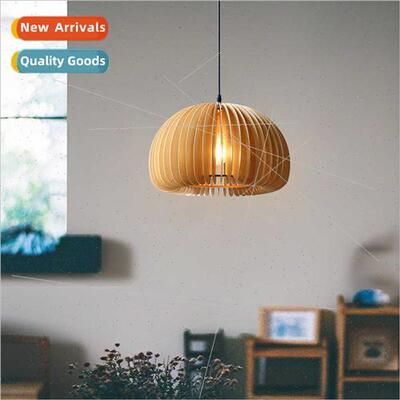 Japanese simple retro pumpkin linden chandelier entryway bar