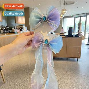 Girls hair accessories bow hair clips super fairy gradient c
