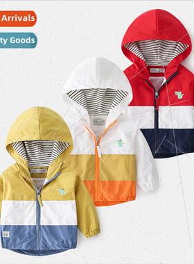 Boys spring color blocking jacket jacket 2021 new children K