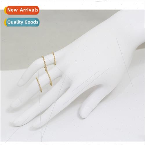 Turning ring 14K gold clad Korea simple hand jewelry jewelry