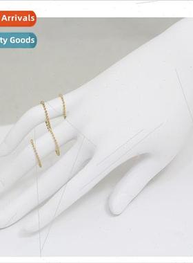 Turning ring 14K gold clad Korea simple hand jewelry jewelry