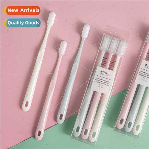 3pcs Macaron Toothbrush Set Toothbrush Adult Family Travel T