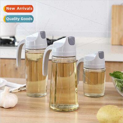 Automatic opening closing oil jug household leakproglass oil