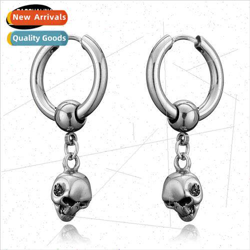 Tanium steel tide jewellery hip hop personaly round line ear