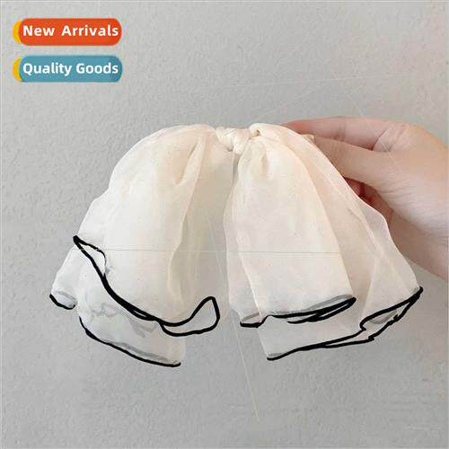 new chiffon hair clips female summer broken hair clips back