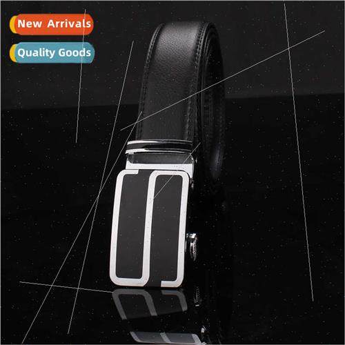New belt men cowhide leather belt casual business automatic