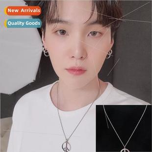 Bulletproof Junior Group SUGA Min Kwanji necklace mens hundr