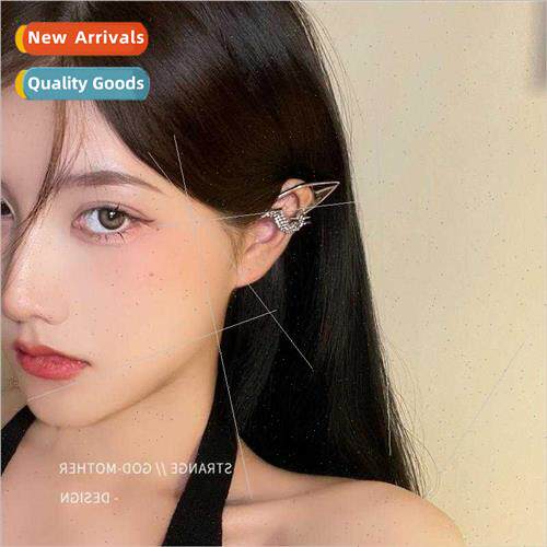 Pointed ear earrings whout ear holes ear clips female sense