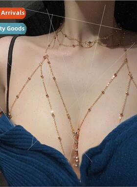 Chest Chain Body Chain Sexy Necklace Female 2023 New Non-Fad