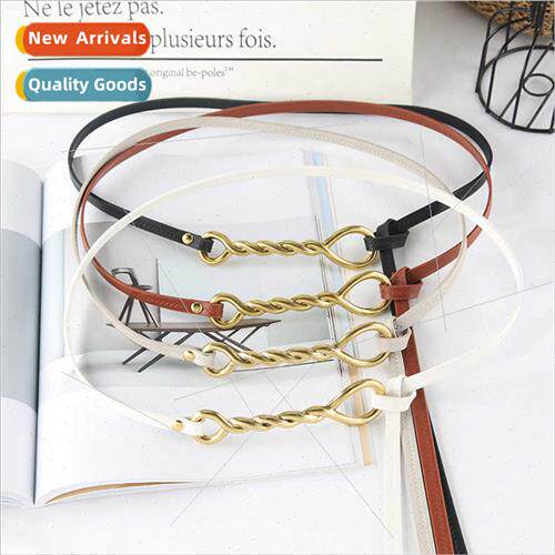 Summer ins thin belt female knot decoration su assembly dres