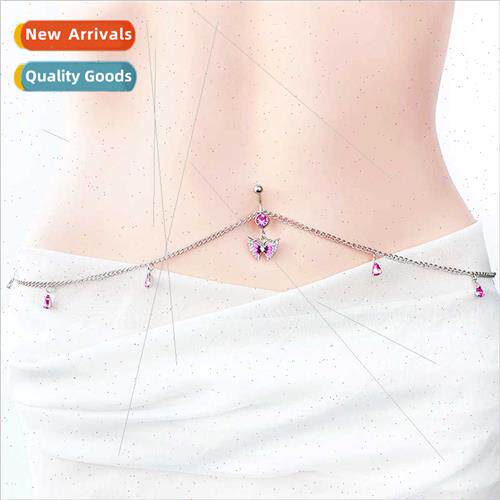 Europe Butterfly Waist Chain Stainless Steel Body Chain Wais