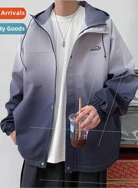 Punching jacket men spring fall loose casual baseball clothi