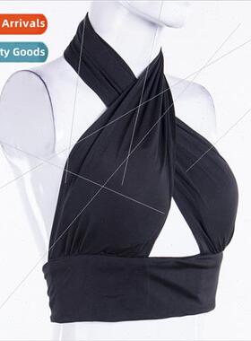 Chic Fashion Cross Halter Sexy Crop Tops  Women Sleeveles