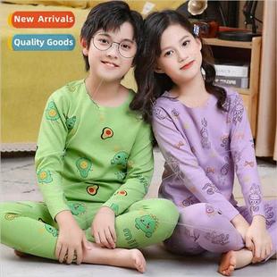 thin velvet Children set sided underwear Boneless double