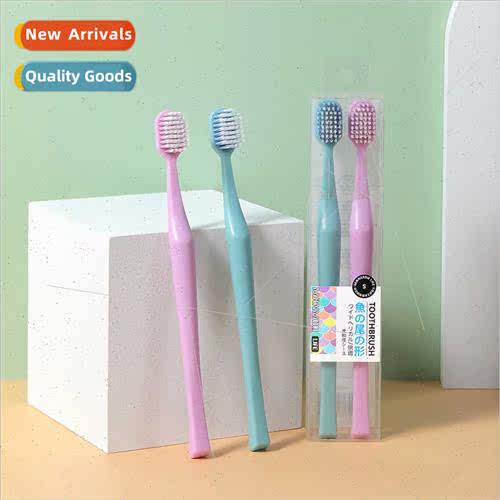 Spiral Hair Wide Head Toothbrush 2pcs Adult Couple Home Use