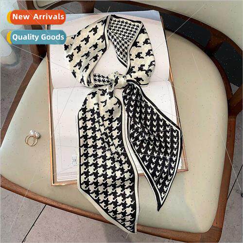 2021 new thousbirds Korean fashion printing small silk scarf