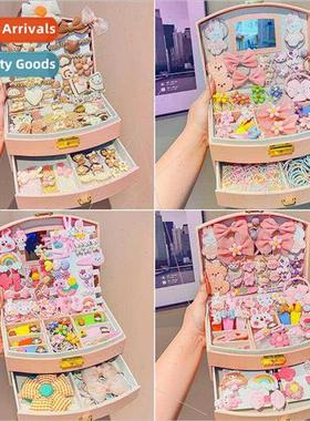 Cute ltle girl hair accessories set gift box girls hair card
