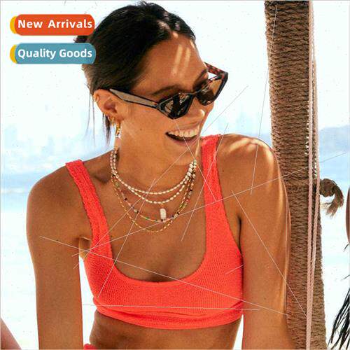 Europe color millet beads hand-beaded Ba shaped pearl neckla