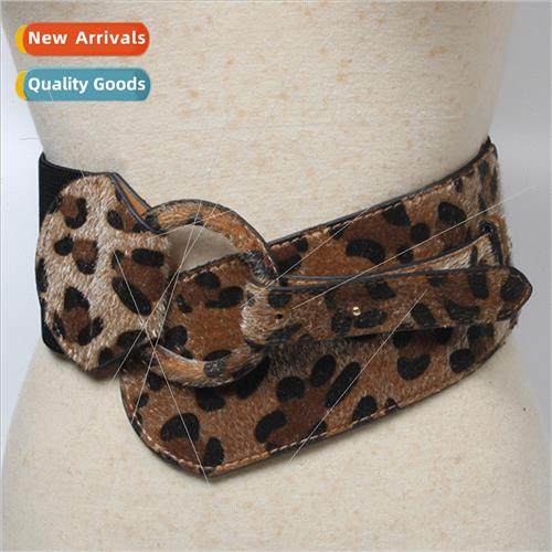 Circle Buckle Slanting Irregular Wide Belt Women Jacket Dres