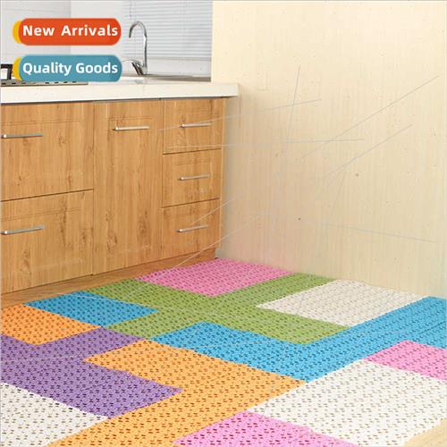 Patchwork hollow bathroom shower feet shower mat foot mat ba
