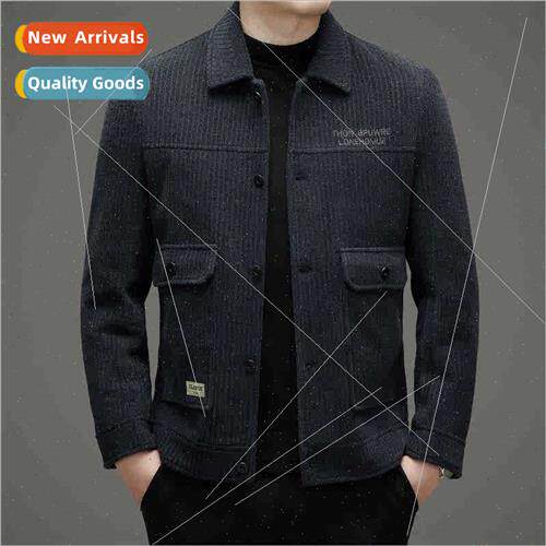 2023 tweed jacket fall winter new thickened wool coat nd cas