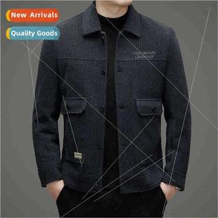 2023 tweed jacket fall winter new thickened wool coat nd cas