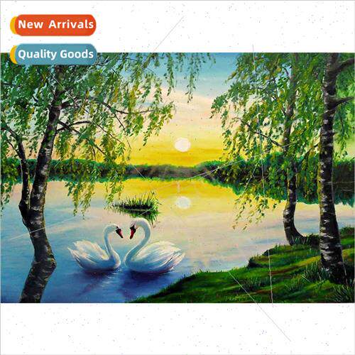 New living room handmade full diamond home decoration wall a