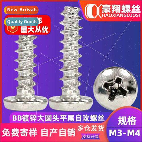 BB galvanized large round head flat tail tapping screws Phil