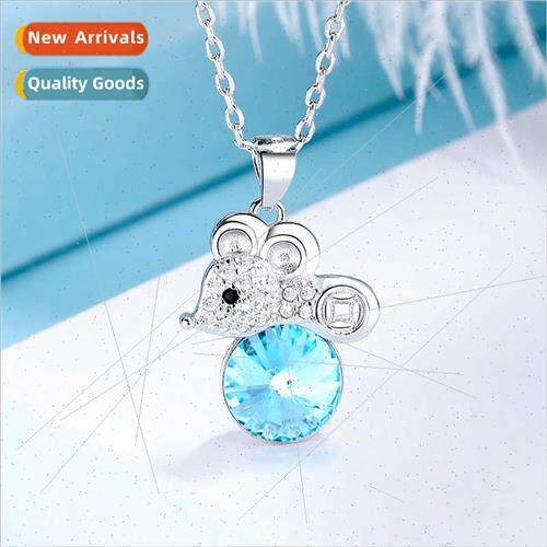 Mouse pendant necklace girls tide fashion collarbone chain m