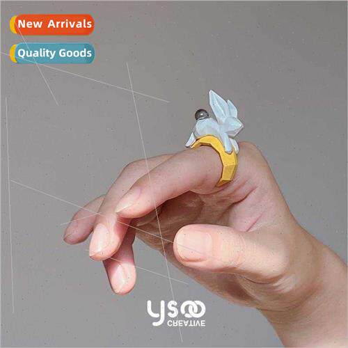 2023 Summer New Creative Moon Rabb Ring Funny Rabb Open Ring