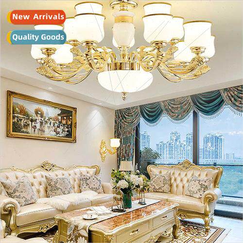 living room chandelier modern simple 2021 new luxury villa h
