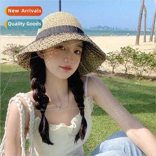 net yarn sun polka chi hat dot fisherman French hollow