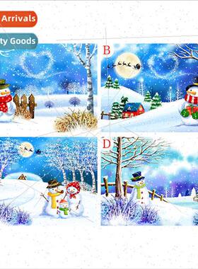 Snow day new diamond painting diy santa handmade stickers  m