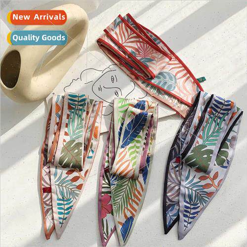 Small silk scarf female spring fall hundred wh fine narrow l