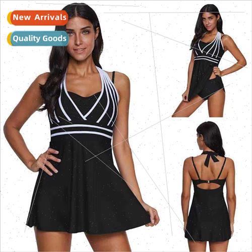 2024 New Europe Solid Color Spl Bikini Swimsu Sexy Pressure